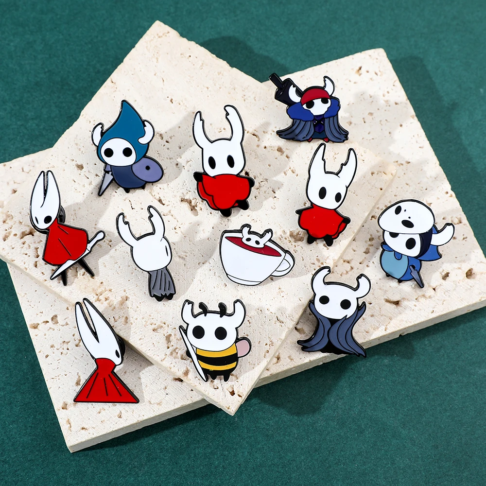 Anime Game Hollow Knight Brooch Enamel Pins Cartoon Metal Jewelry Badge Decoration Backpack Lapel Pin Accessories Gifts for Kids