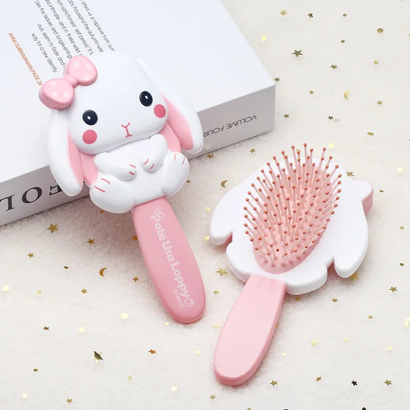 1pc Cartoon Rabbit Mermaid Combs for Kids Cute Air Cushion Massage Comb for Girls Children Dress Up Make Upshair Care Toys Gifts