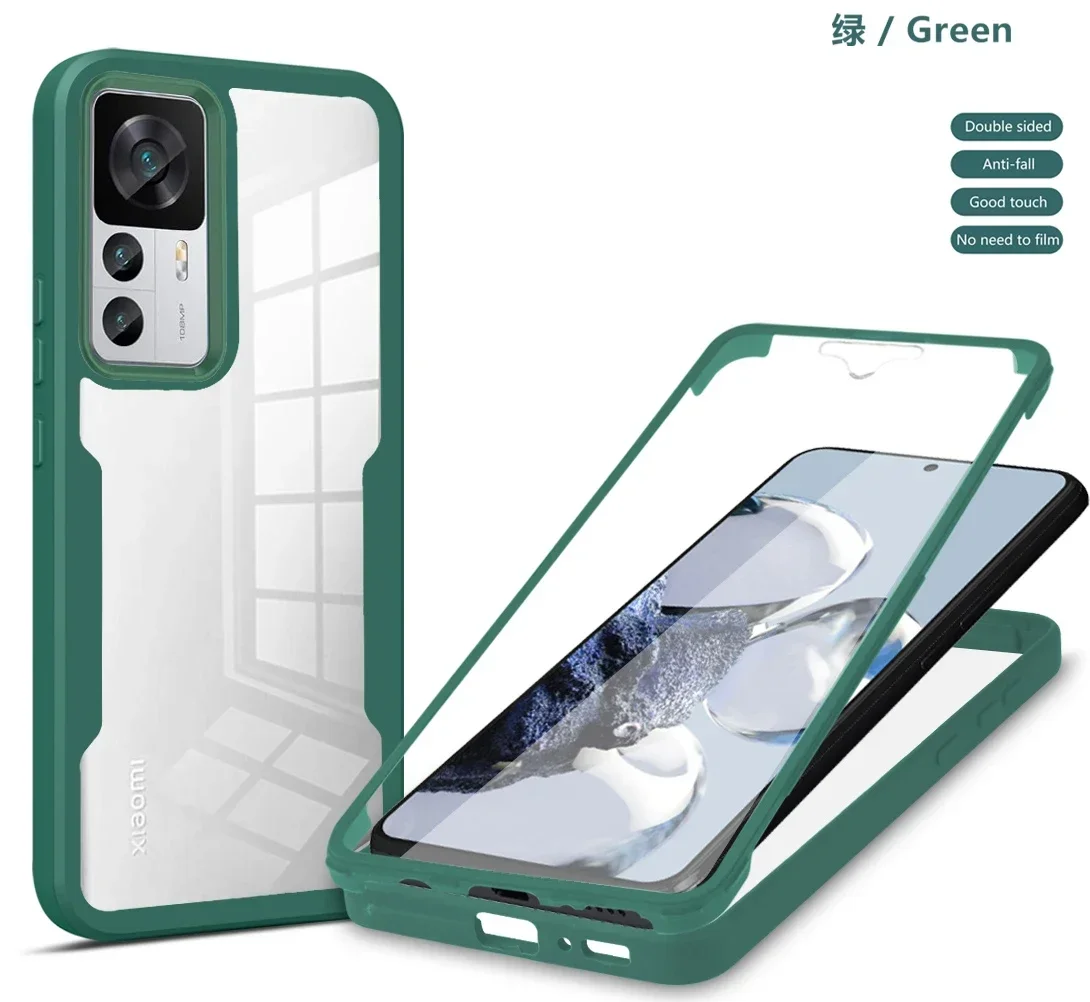 Чехол для Xiaomi Mi 14 13 12T 12 Lite 11T 11 5G NE Redmi Note 11S 10S 9S 10 Pro 9C, чехол с полной защитой на 360 градусов из жидкого силикона Чехол для Xiaomi Mi 14 13 12T 12 Lite 11T 11 5G NE Redmi Note 11S 10S 9S 10 Pro 9C, чехол с полной защитой на 360 градусов из жидкого силикона