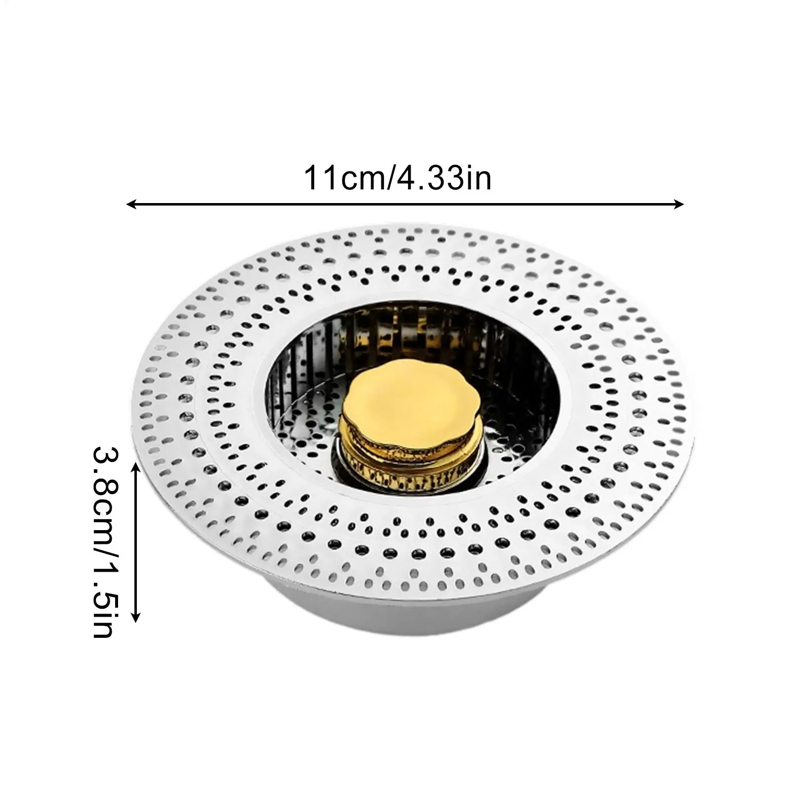 Drain Plug Kitchen Sink Kitchen Drain Plug Stainless Food Catcher Garbage Trap For Basin Commercial Farmhouse Laundry Shower