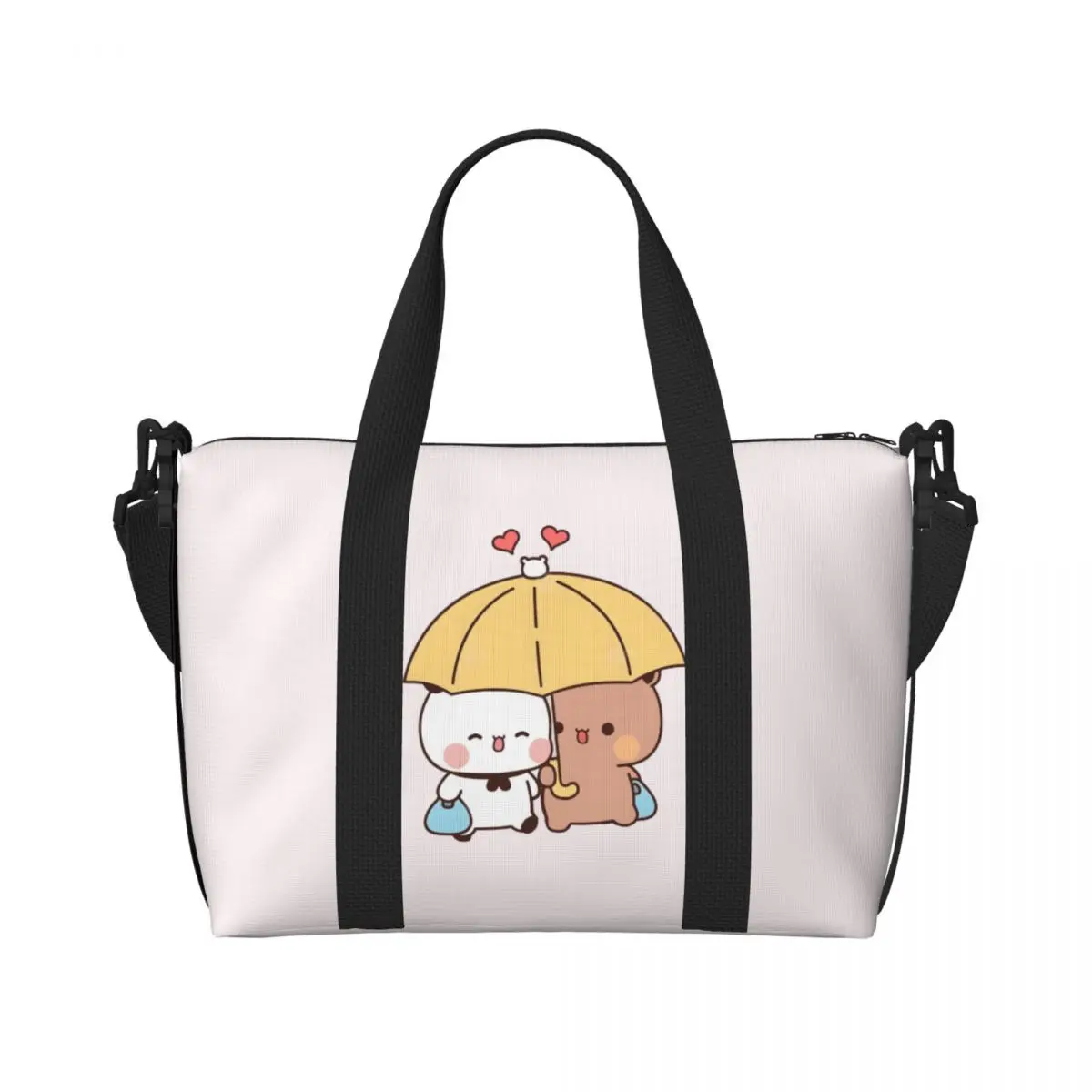 

Custom Bubu Dudu Groceries Tote Shopping Bags Women Large Capacity Lovely Beach Gym Travel Bags