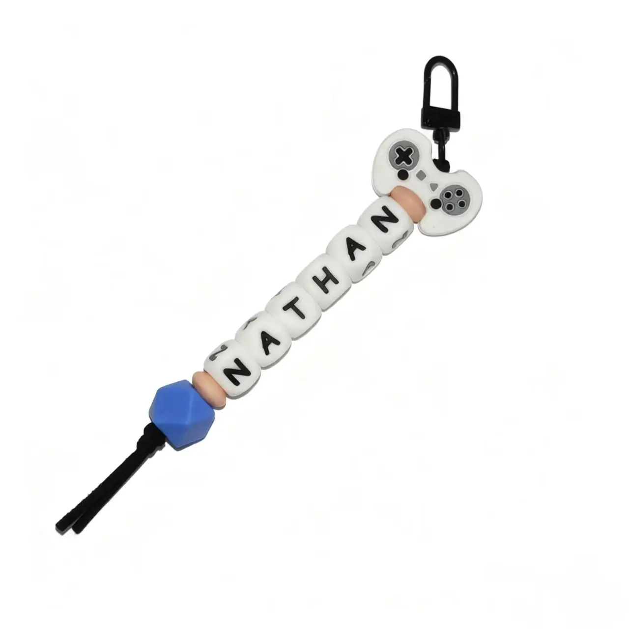 Personalized Keychain Bag Charm, Custom Name Gift