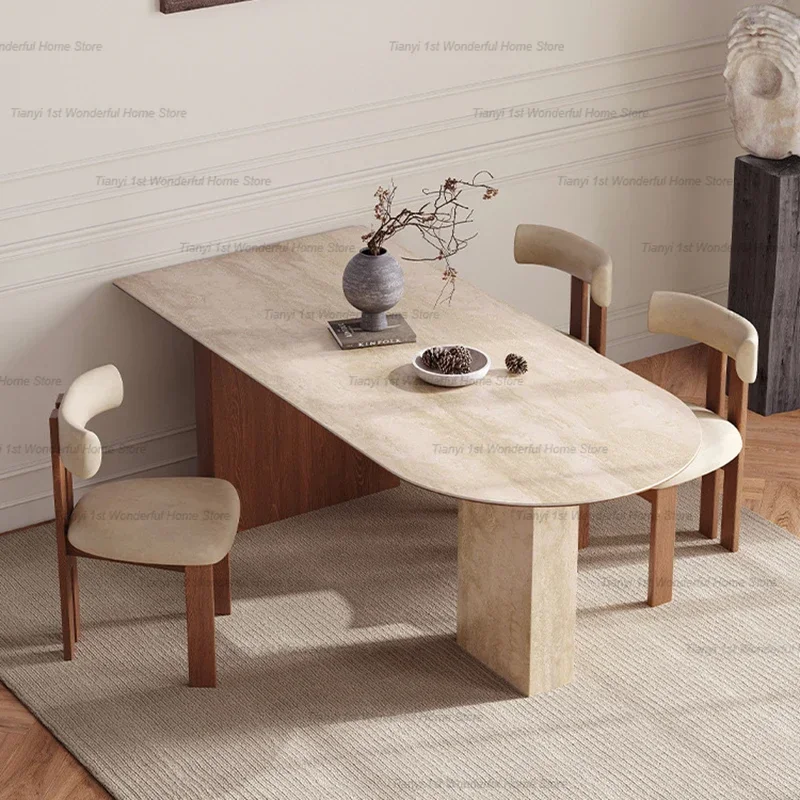 

Italian Style Simplicity High-end Dining Tables Retro Designer Kitchen Dining Tables Restaurant Home Furniture Bordservice HBDT