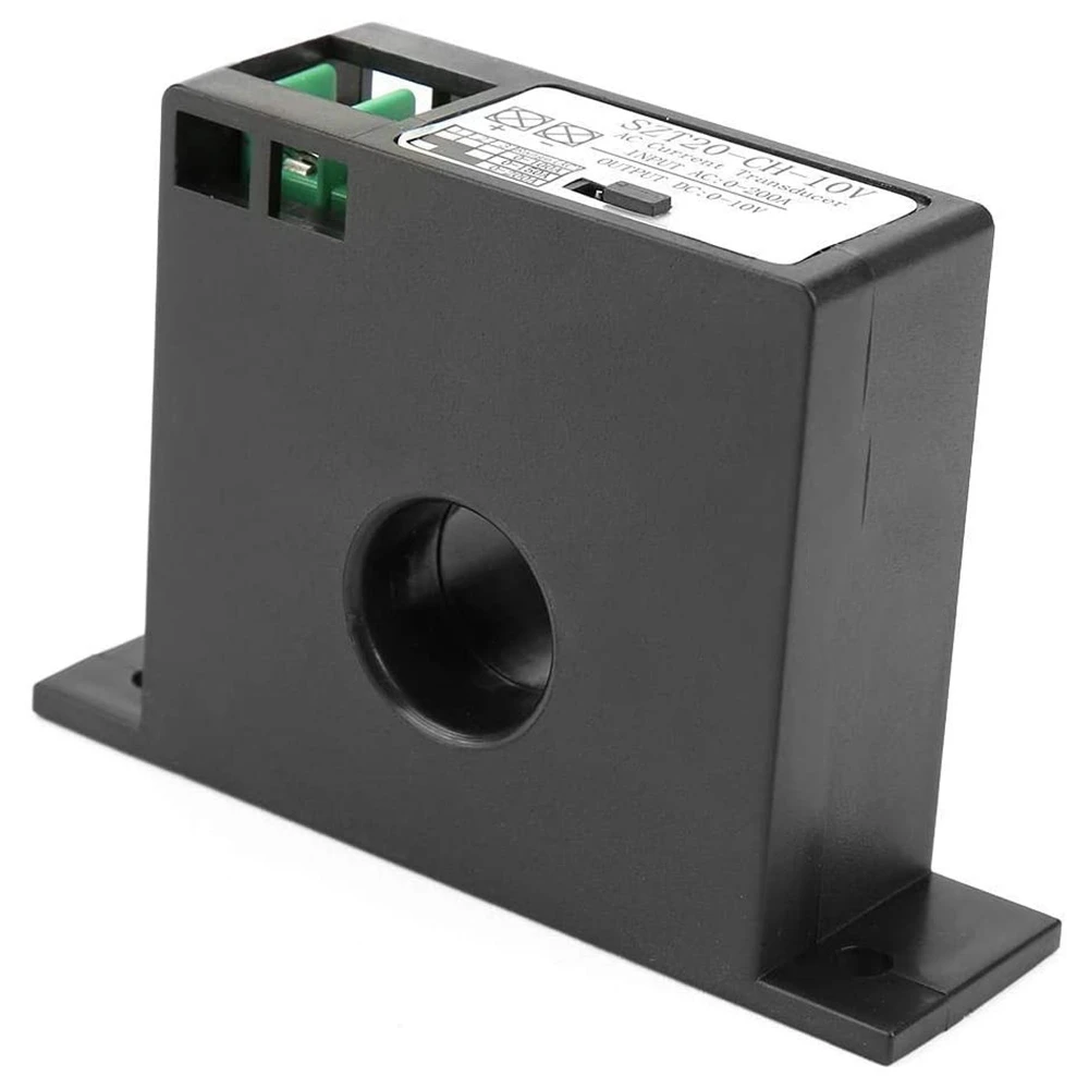 AC Current Transmitter AC Current Transducer Overload Protector Input AC 0-200A Output DC 0-10V SZT20-CH-10V