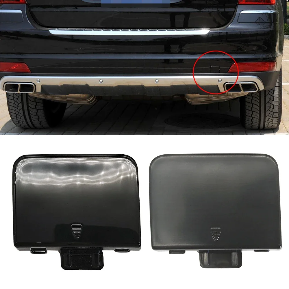 

For Mercedes X164 Black Car Rear Tow Cover Bumper Tow Eye Cap Cover For Benz GL350 GL450 GL400 1648855023