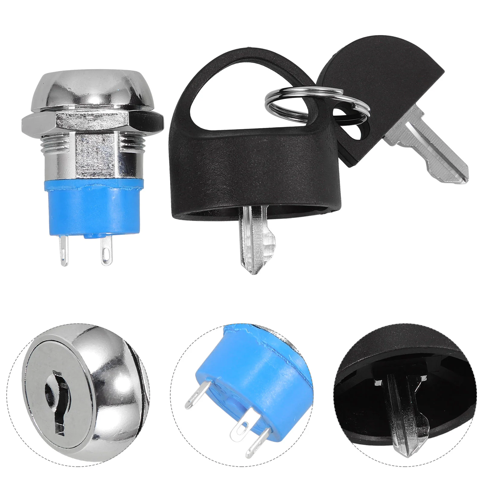 

Power Lock Switch Motorcycle Ignition with Key Mobility Scooter Parts Zinc Alloy Replacement Atv