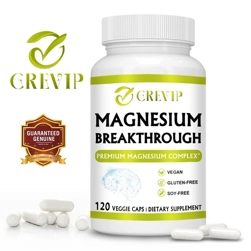 Magnesium - for Muscle, Heart, Nerve & Bone Support, Gluten Free, Made in The USA