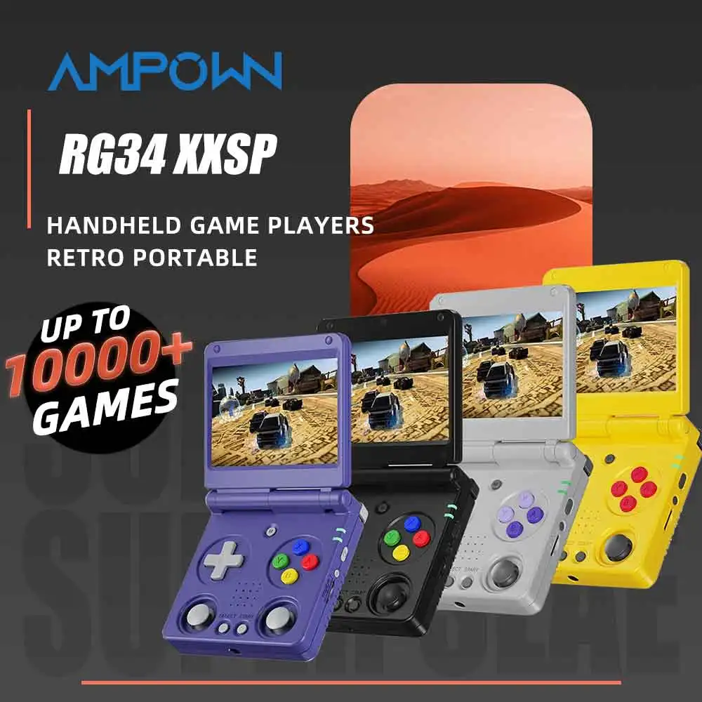 Anbernic RG34XXSP Magnetic Flip Retro Gaming Console 3.4