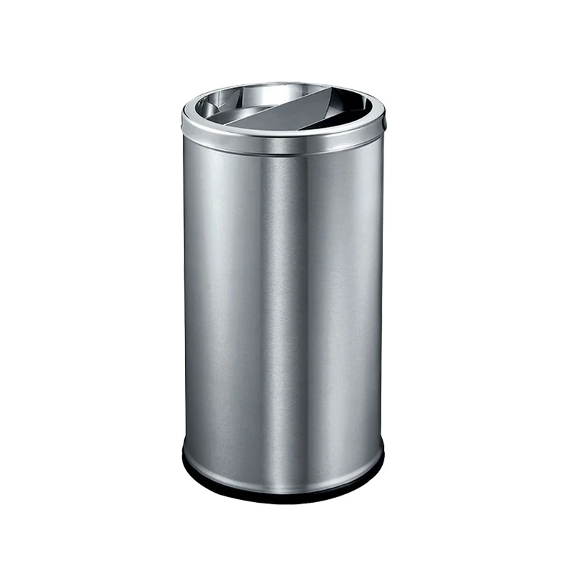 Shenzhen AOLQ Dustbin,hotel Trash Can,touchless Waste Bin Stainless Steel Rolling Cover Type Standing Eco-friendly Round