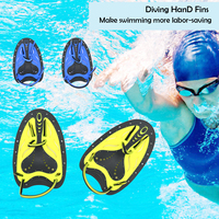1Pair Swimming Paddles Power Hand Paddles Swim Training Tools Adjustable for Men Women Swim Hand Paddles