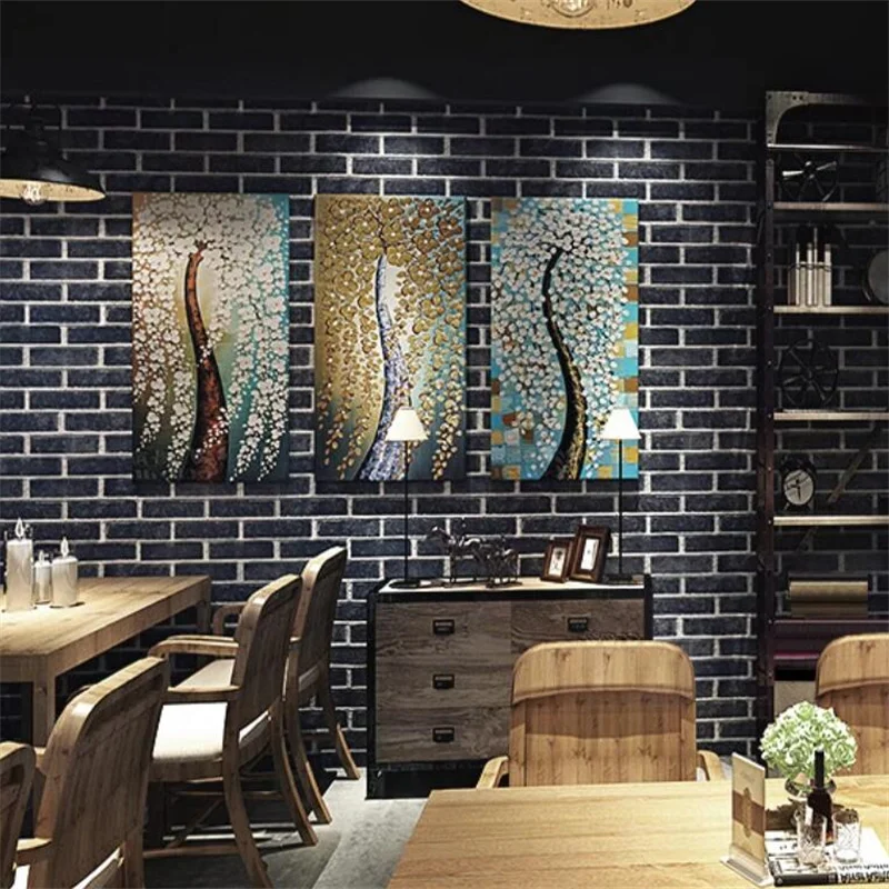 النمط الصيني الجديد نمط الطوب الرجعية الطوب الأحمر الأزرق الطوب العتيقة الطوب خلفية الطوب الثقافي ورق الحائط الخلفية الحجرية #4