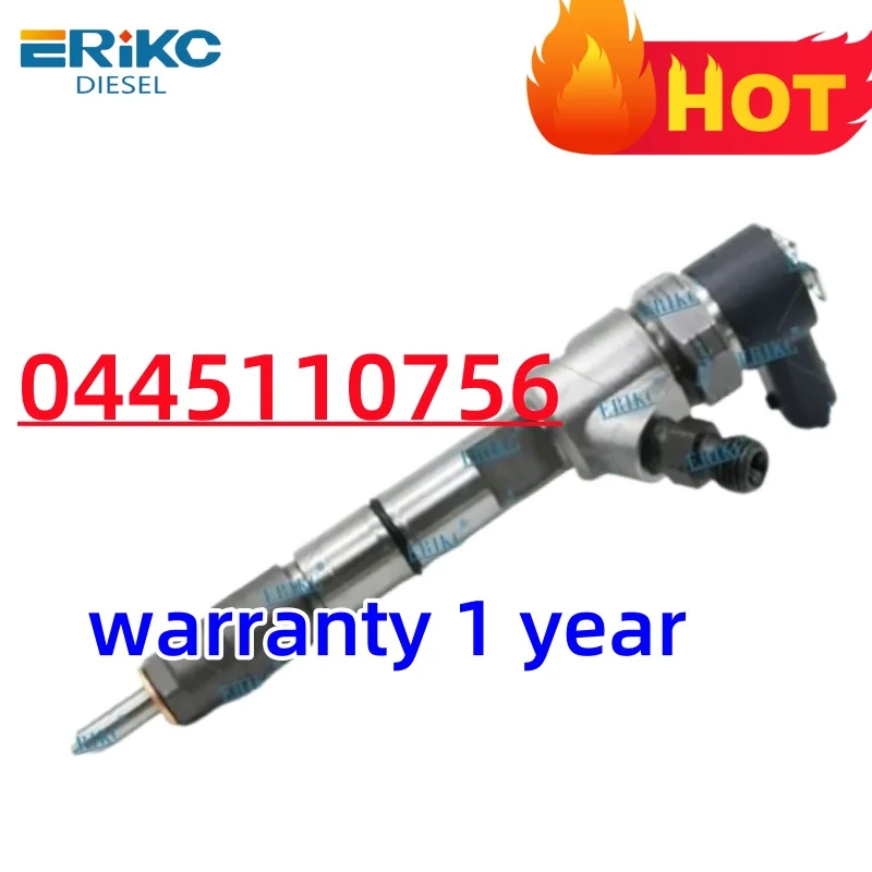 

0445110756 Common Rail Diesel Fuel Pump Injector 0445 110 756 Auto Engine Diesel Assy Injection 0 445 110 756 ERIKC