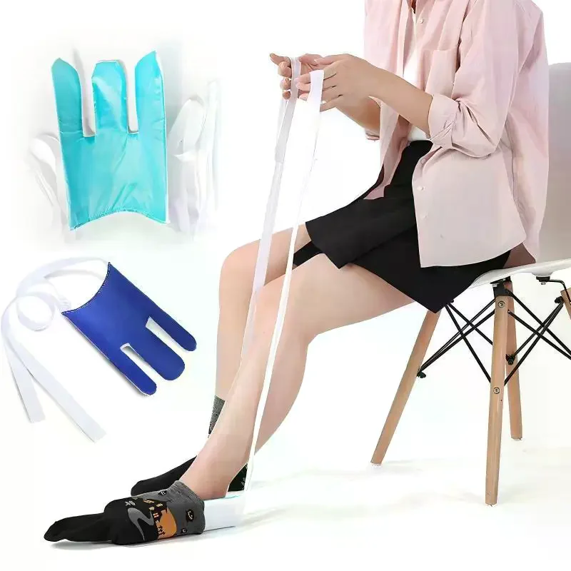 No Bending Sock Aid Tool Sock Aid Pulling Device Sock Helper Easy On Sock Puller For Elderly Disabled Pregnant People Daily Home