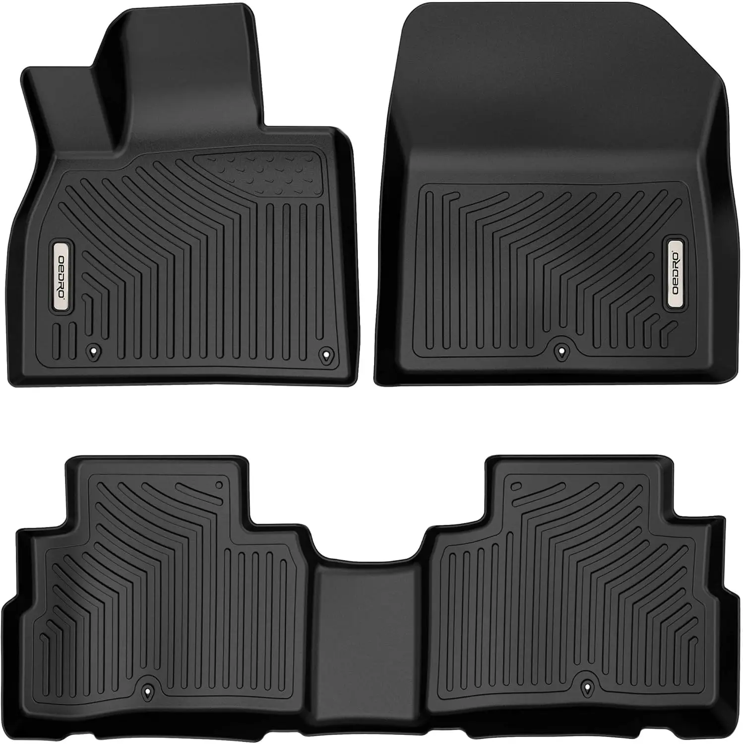 

Floor Mats Fit for 2020-2025 Kia Telluride, Unique Black TPE All-Weather Guard, Includes 1st, 2nd Row Full Set Liners, Kia