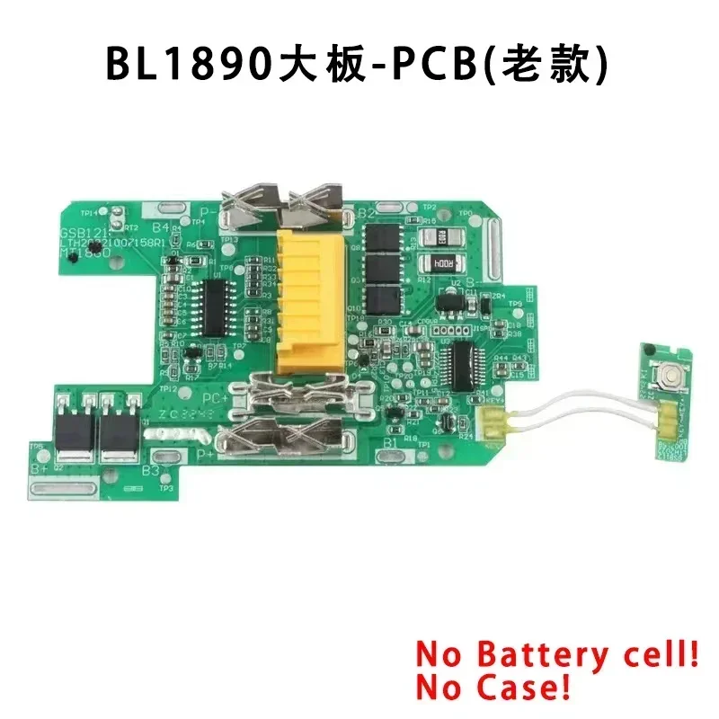 Placa de circuito de protección de carga PCB para Makita BL1890 15X18650 para la serie LXT 18V batería de iones de litio placa base PCB BL1860