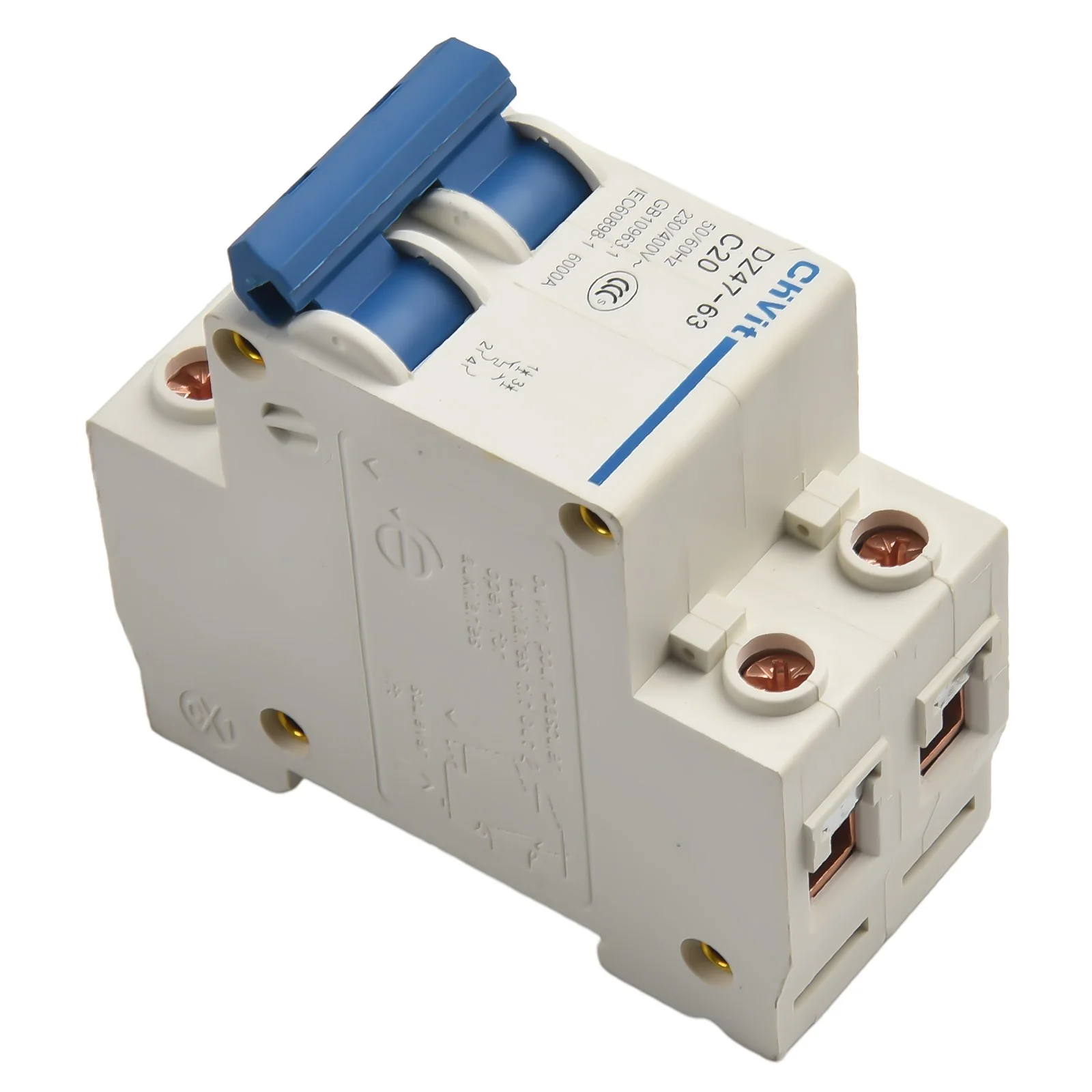 Air Switch Circuit Breaker Household 36*78mm DC Dual Connection Electrician Miniature Type-C 16A/20A/32A/63A 2 P