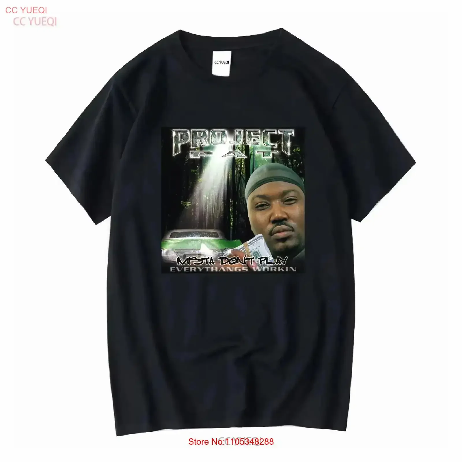 Project Mista Don't Play Pat Three 6 Mafia Album Fan-T-Shirt für Größen S bis 5XL, Vintage-Waschung, Atmungsaktive Designer-Kleidung mit Grafik