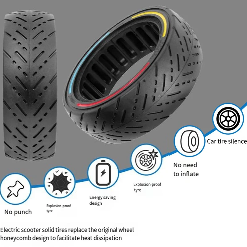 Electric Scooter 8.5X2.5 Inch Inner Honeycomb Solid Tire For Dualtron Mini & Speedway Leger Scooter Accessories