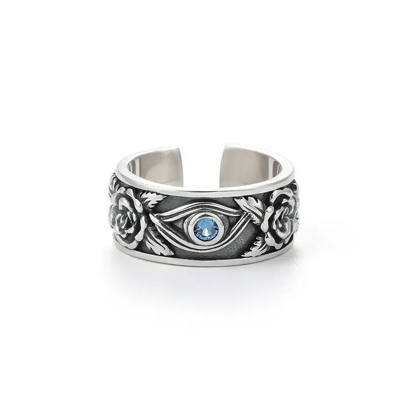 New in 925 Sterling Silver God Eye Woman Rings Accessories Wholesale Wedding Luxury Designer Jewelry  GaaBou