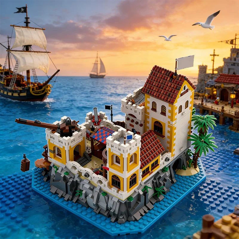 4153 قطعة من مكعبات البناء المعيارية بتصميم مدينة الشارع 6276 فورترس ريميك MOC، لعبة بناء بسيطة يمكنك صنعها بنفسك للأطفال، هدية عيد ميلاد