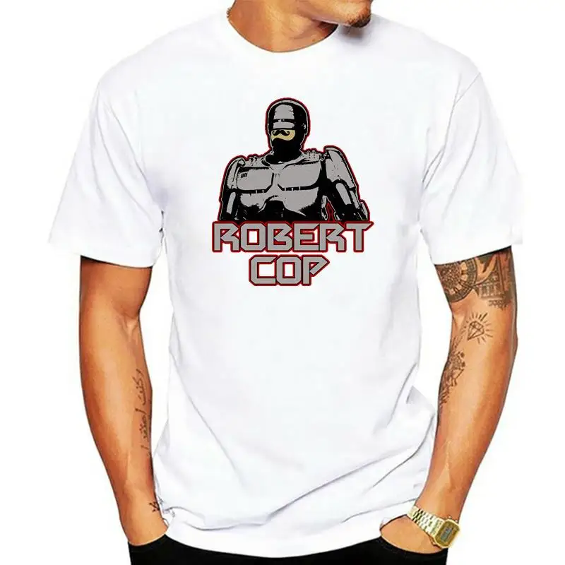 Jared Swart Artwork Apparel Robert Cop 2 Action Figure Parody T Shirt Men Women Streetwear Tops TEE Shirt