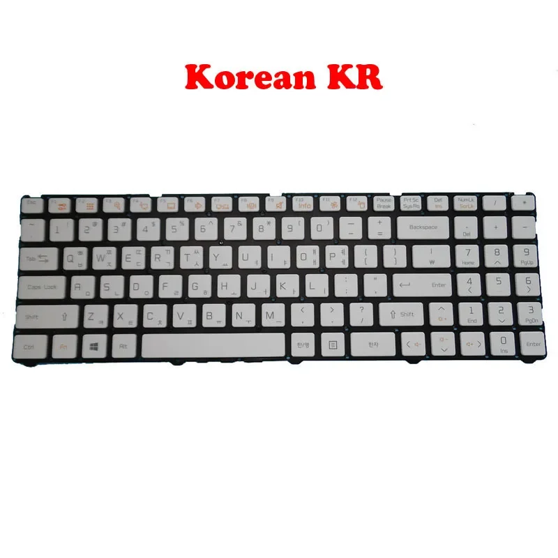 Imagem -03 - Teclado do Portátil para lg Branco Preto Coreia Inglês E.u. Brasileiro br br 15u480 15u480-k 15u480-g 15u480-l Lg15u48 15ud480 15u47 15u470