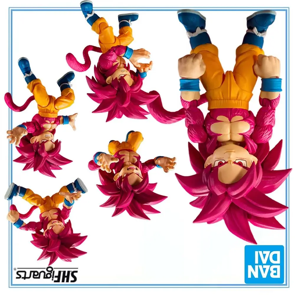 

100% Original Bandai Spirits S.H.Figuarts Dragon Ball Daima Son Goku SSJ4 Mini Action Figure Collection Series Anime Figure