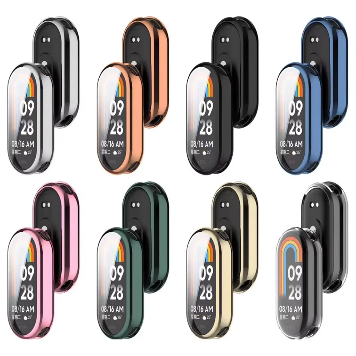 Full Cover Silicone TPU Case Glass For Xiaomi Mi Band 9 Smartwatch Screen Protector For Xiaomi Mi Band9 Miband9 Cover Shell image 5