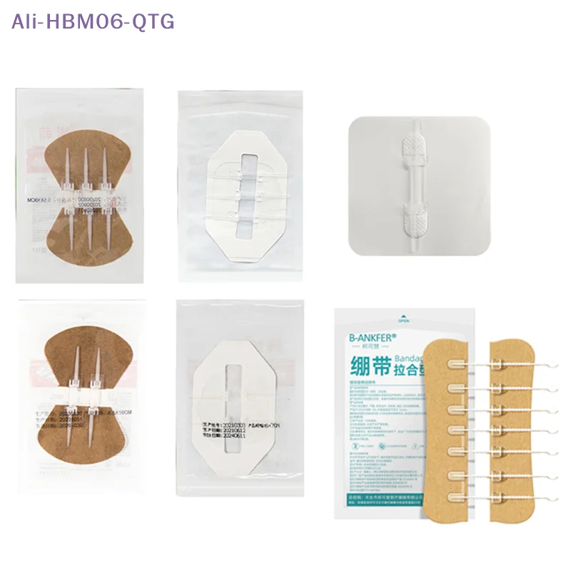 

[New] Zipper Tie Wound Closure Patch Hemostatic Patch Wound Fast Without Suture Zipper Band-Aid Portable Quick Clot Wound