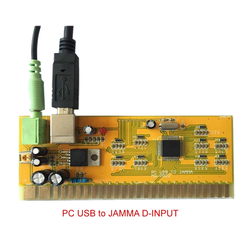 BAAJ-Pc Usb 28Pin To Jamma Converter Board Audio Video Arcade Games Machine 2 Player Neo Geo Coin Pusher Joystick Controller