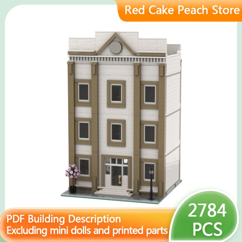 

Модель городской улицы MOC, строительные блоки, городская архитектура, модульная технология, детские праздничные подарки, конструктор, игрушки для сборки