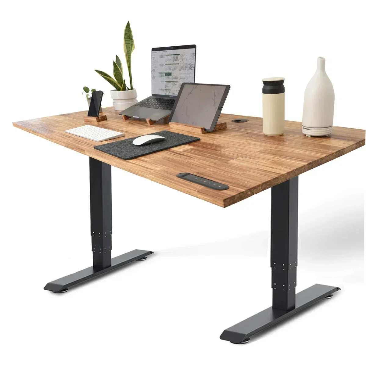 

Home/Office Rising Height Ajudtable Desk Sitting Standing Desk Frame Up Desk Sit Stand Table Home Work Lift Computer Table