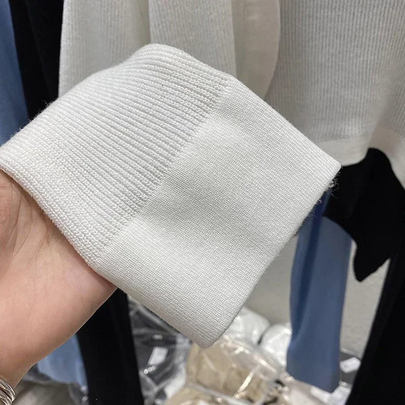 Cardigan tricoté pour filles, décontracté, quotidien, classique, coréen, confortable, hauts courts, mode dame, vêtements d'extérieur en soie glacée