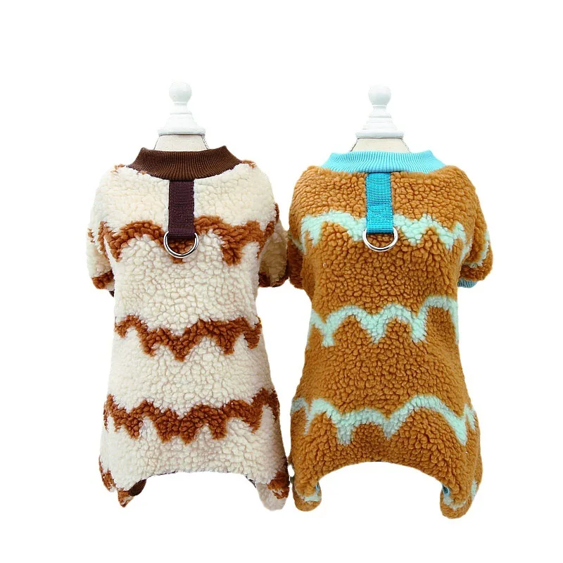 Winter Pet Clothes Rompers Small Dog Clothing Jumpsuit Yorkshire Pomeranian Poodle Bichon Frise Schnauzer Dog Costume Apparel