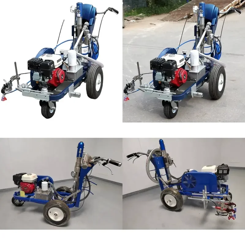 Soccer Field Road Line Equipment Versatile and Easy to Maintain New Road Marking Machine with Reliable Pump and Engine