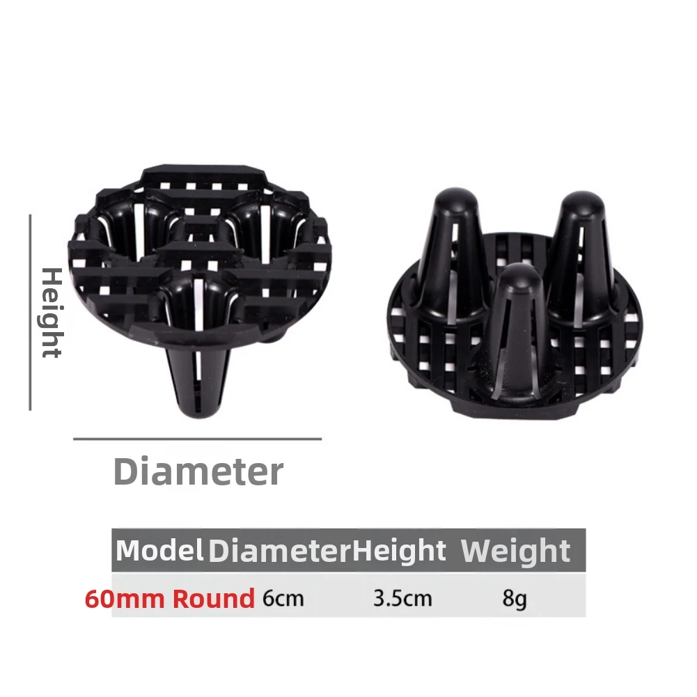 20pcs PP Plant Pot Drainage Saucer for Root Control Air Flow Optimization Compatible with 6cm 8cm 10cm 12cm Diameter Containers