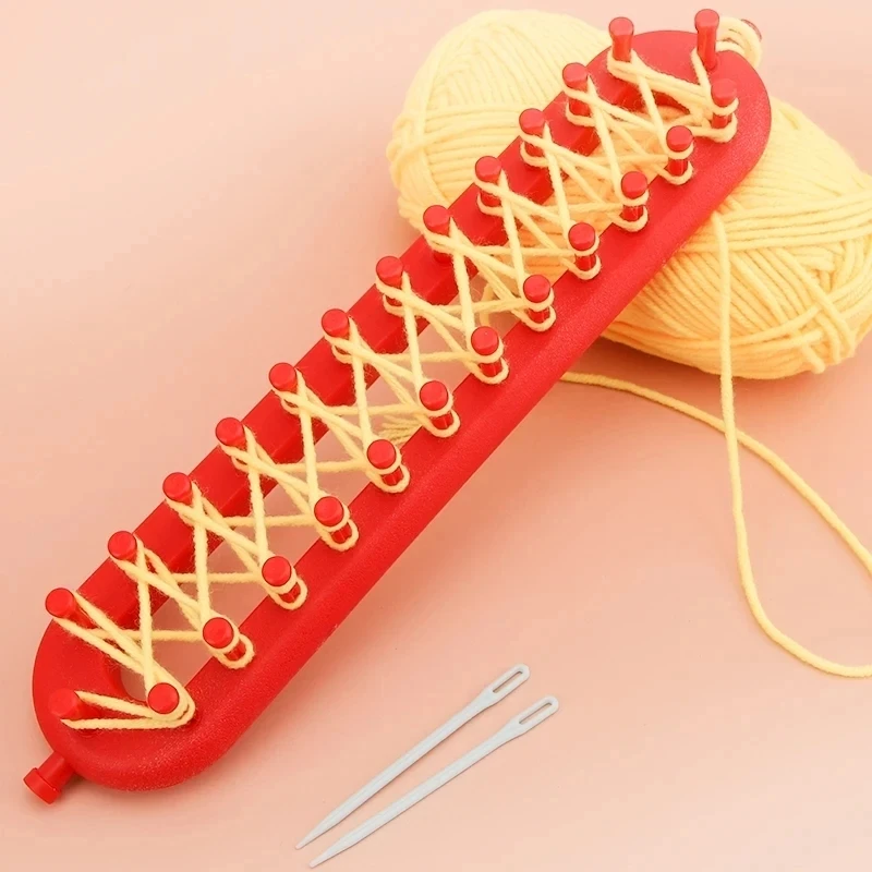 직사각형 원형 뜨게 직조 스카프 스웨터, 모자 숄, 바느질 뜨게 기계, DIY 수제 공예 땋기 도구