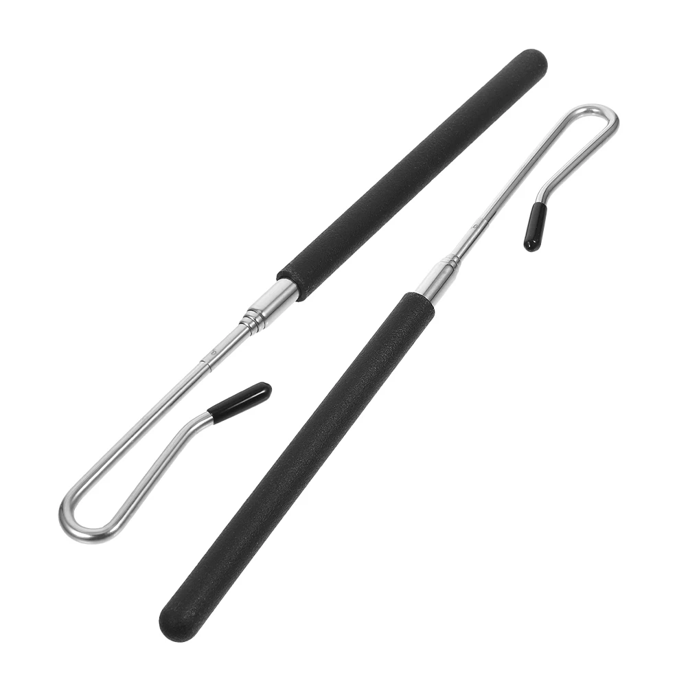 

2Pcs Puppet Manipulation Rod Black Hand Puppet Control Stick for Performance Positioning Arm Movement Accessories Tool