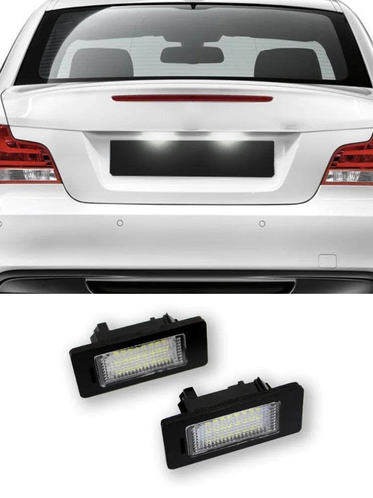 For BMW E39 E60 License Plate Light 6000k White No Error Led Number License Plate Light for BMW E90 E91 E92 E61 E70 E71 Car part