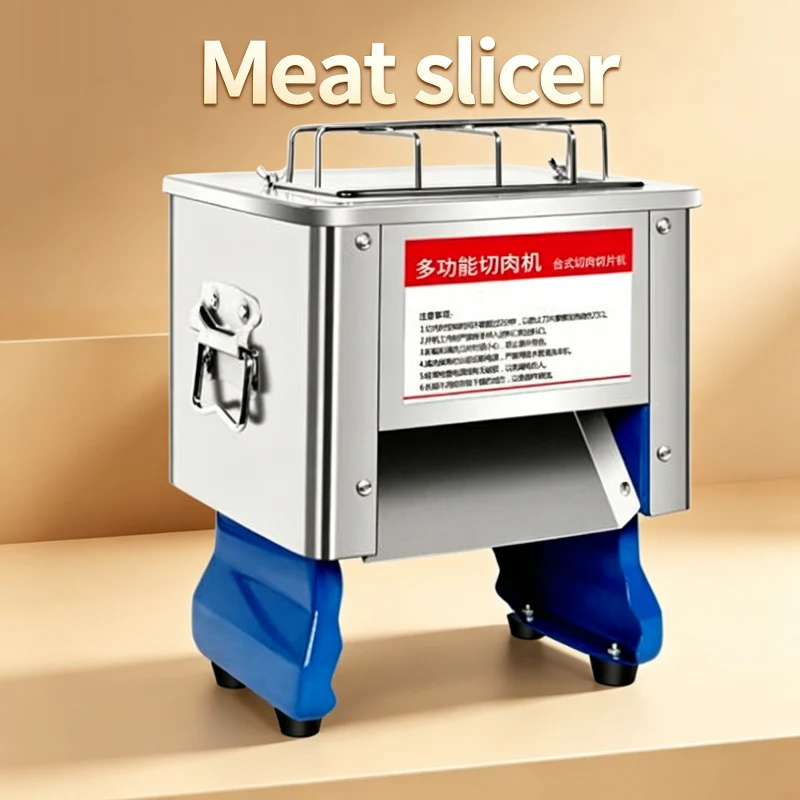 Commercial mini desktop food cutting machine vegetable and fruit slicer fresh meat slicer multifunctional meat slicer