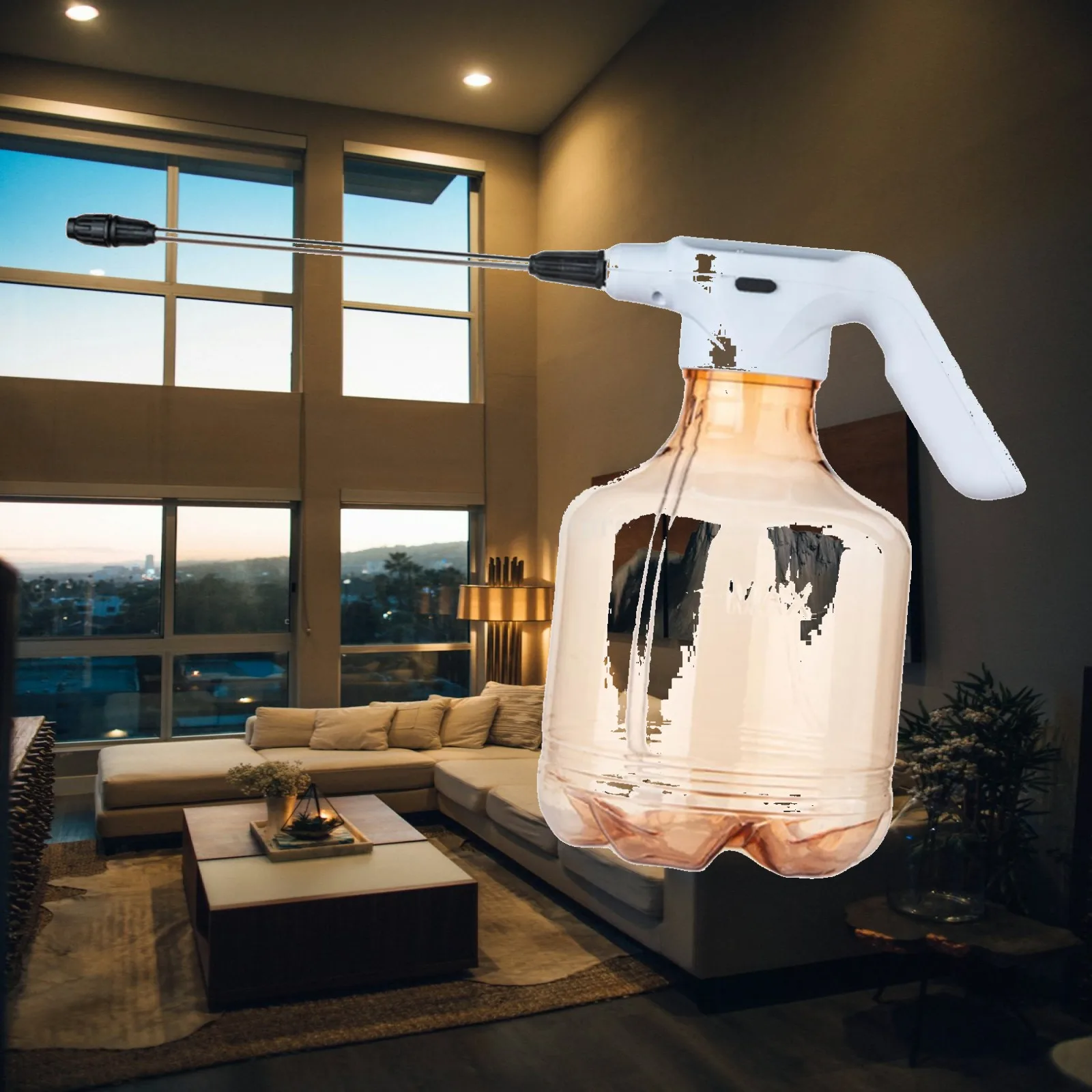 USB Garden Watering Mist Sprayer Mist Spray Bottle Household Cleaning Garden Irrigation Tool 3000ml Electric Planter Sprayer