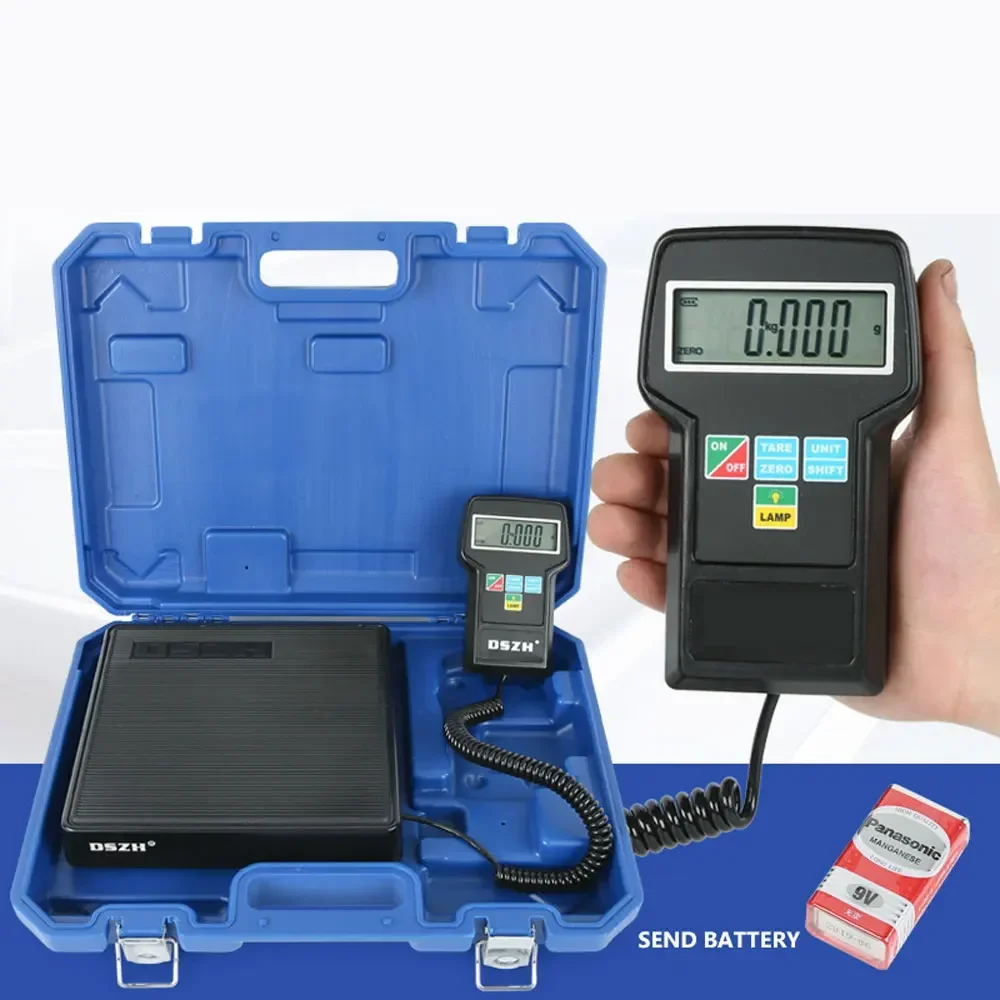 Refrigerant Filling Electronic Scale for RCS-7040 Weighing Tool High Precision Portable Refrigerant Freon Liquid Scale