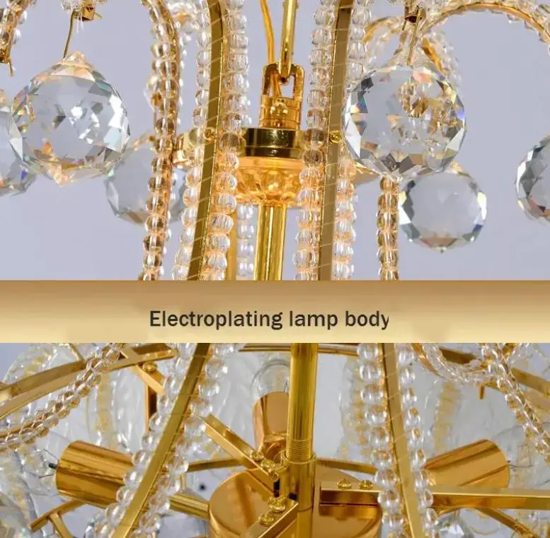 

Luxury Crystal Chandeliers Led Lamp For Living Room Bedroom Corridor Kitchen Modern Ceiling Chandelier Lighting Lustre Cristal