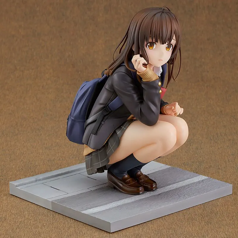 

Saya 1/7 Scale Collectible Figure High School Girl Kneeling Pose Anime Model Decoration Toy For Fans And Collectors