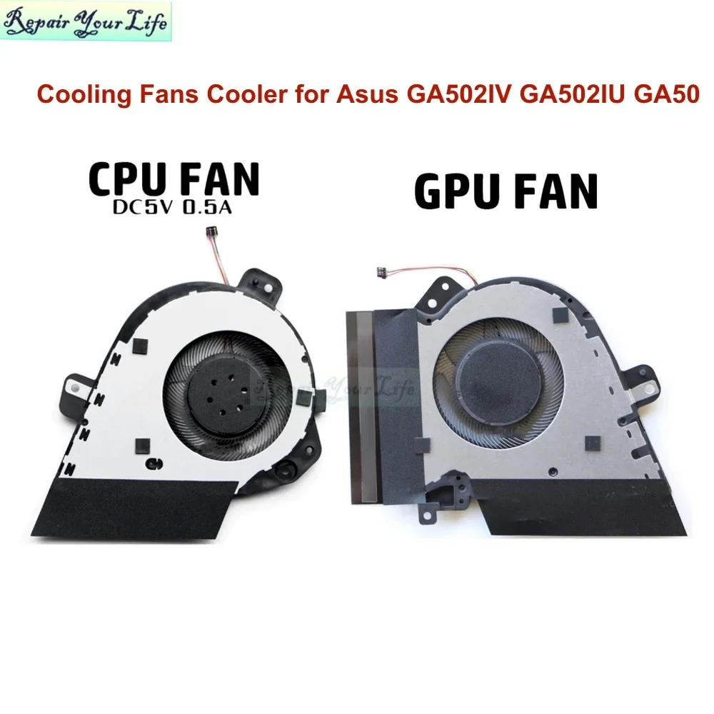 Computer PC Cooling Fans for Asus GA502IV GA502IU GA502 GU502 ROG Zephyrus G15 CPU GPU VGN Fans Cooler FM8F 6033B0080401 DC 5V