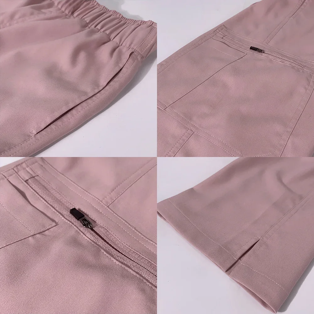 Pantalon de travail unisexe pour générateurs de laboratoire, uniforme de médecin et d'infirmière, accessoires d'infirmière, pantalon solide