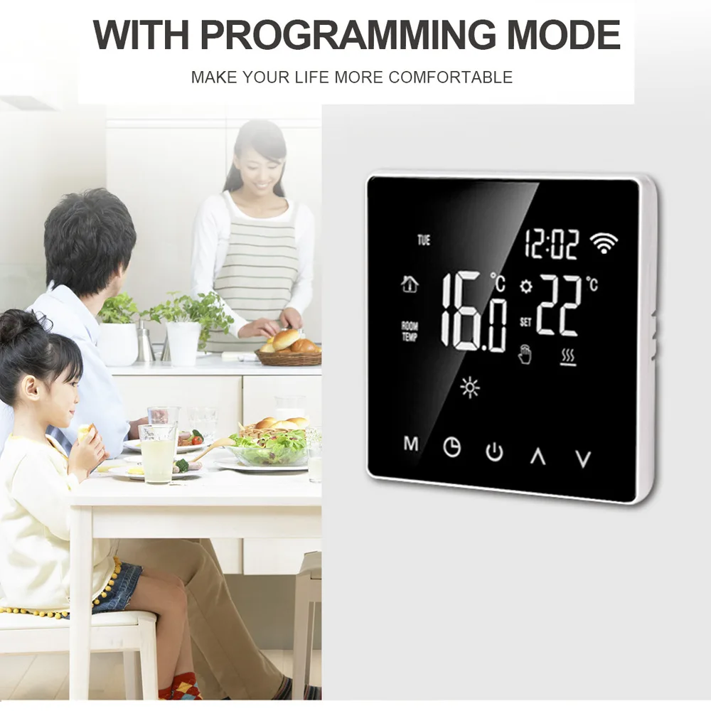 Smart Tuya Thermostat WIFI LCD Display Electric Floor Heating Water/Gas Boiler Temperature Remote Controller