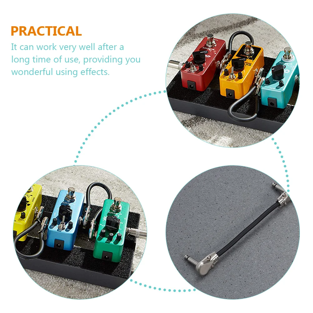 

3pcs Guitar Effect Cable Professional Patch Cords for Electric Bass Audio Connect Wire Musicians Tool Musical Instruments