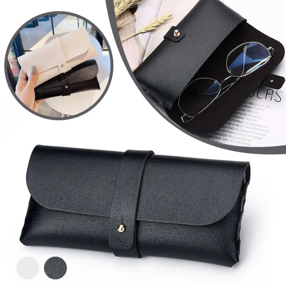 Unisex Retro Glasses Case Soft Protective Cover Mini Portable Fashion Accessory Thickened Layer Box Idea Storage With Gift I6K2