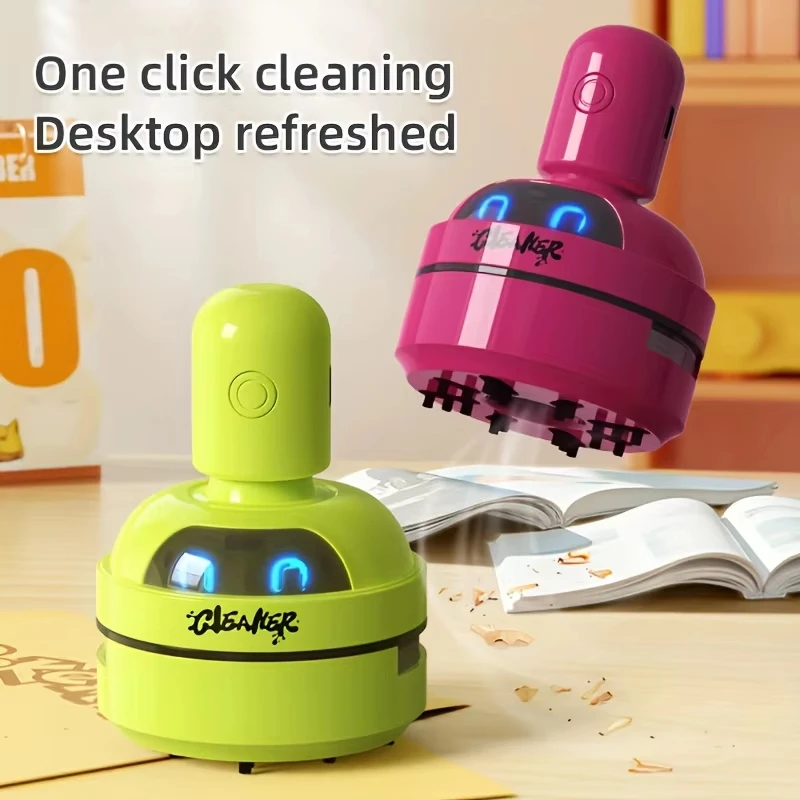 New Arrival Charging Mini Desktop Vacuum,3‑Speed Control Handheld Dust Collector, Portable Cleaner for Home Office Keyboard Dust